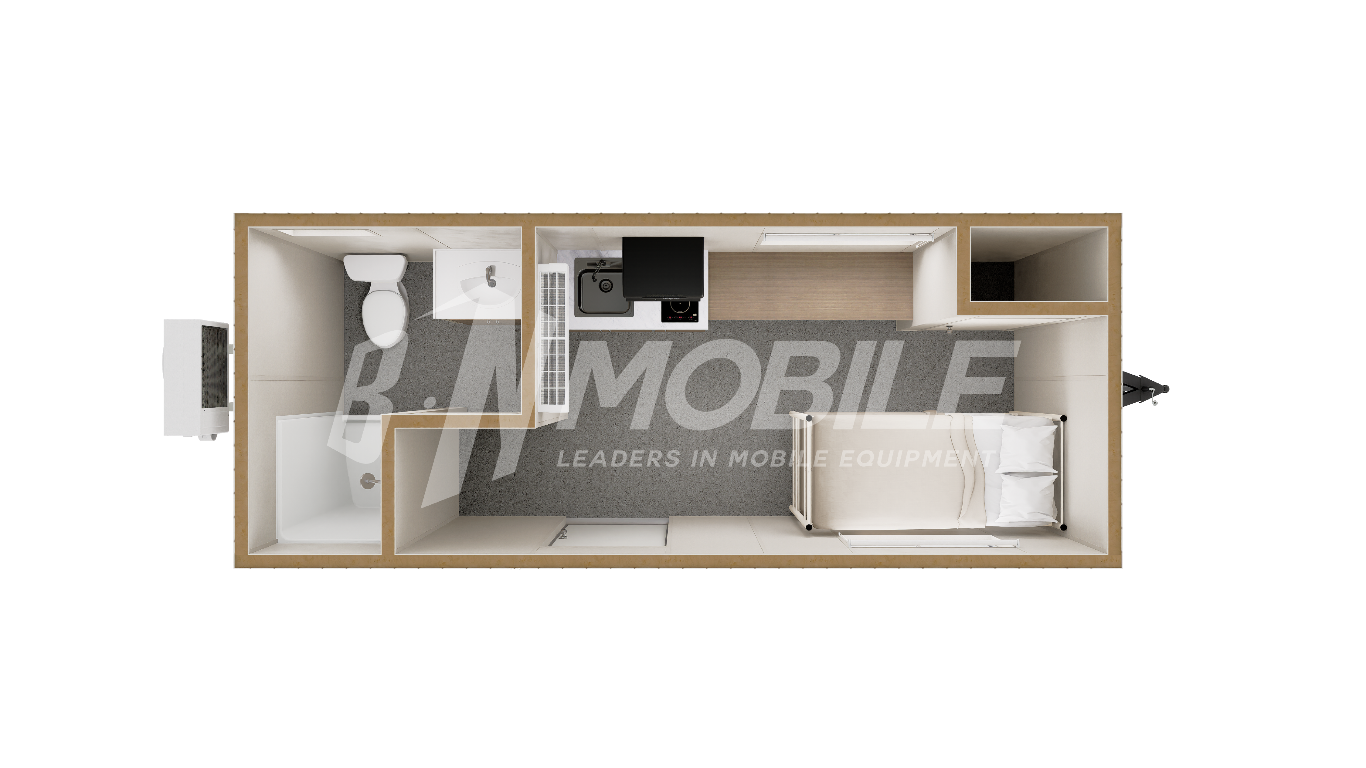 bn mobile, caseta, dormitorio, 8x24