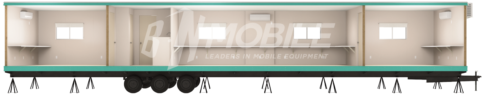 bn mobile, caseta, oficina, 12x60